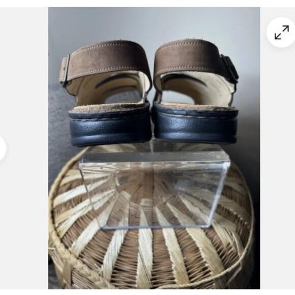 Waldi Finn Comfort Shoes Mens US 10 EU 44 Brown Leather Sandals Removable Insole main image 5